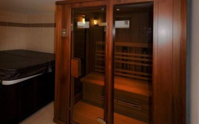 Infrasauna s prosklenými stěnami