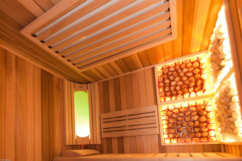 Vestavěná kombinovaná sauna na mokrou variantu